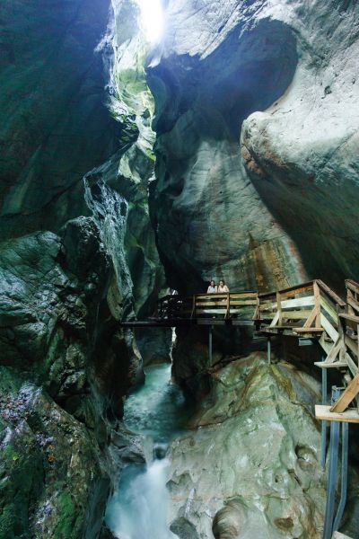 Steg durch die Seisenbergklamm in Weißbach